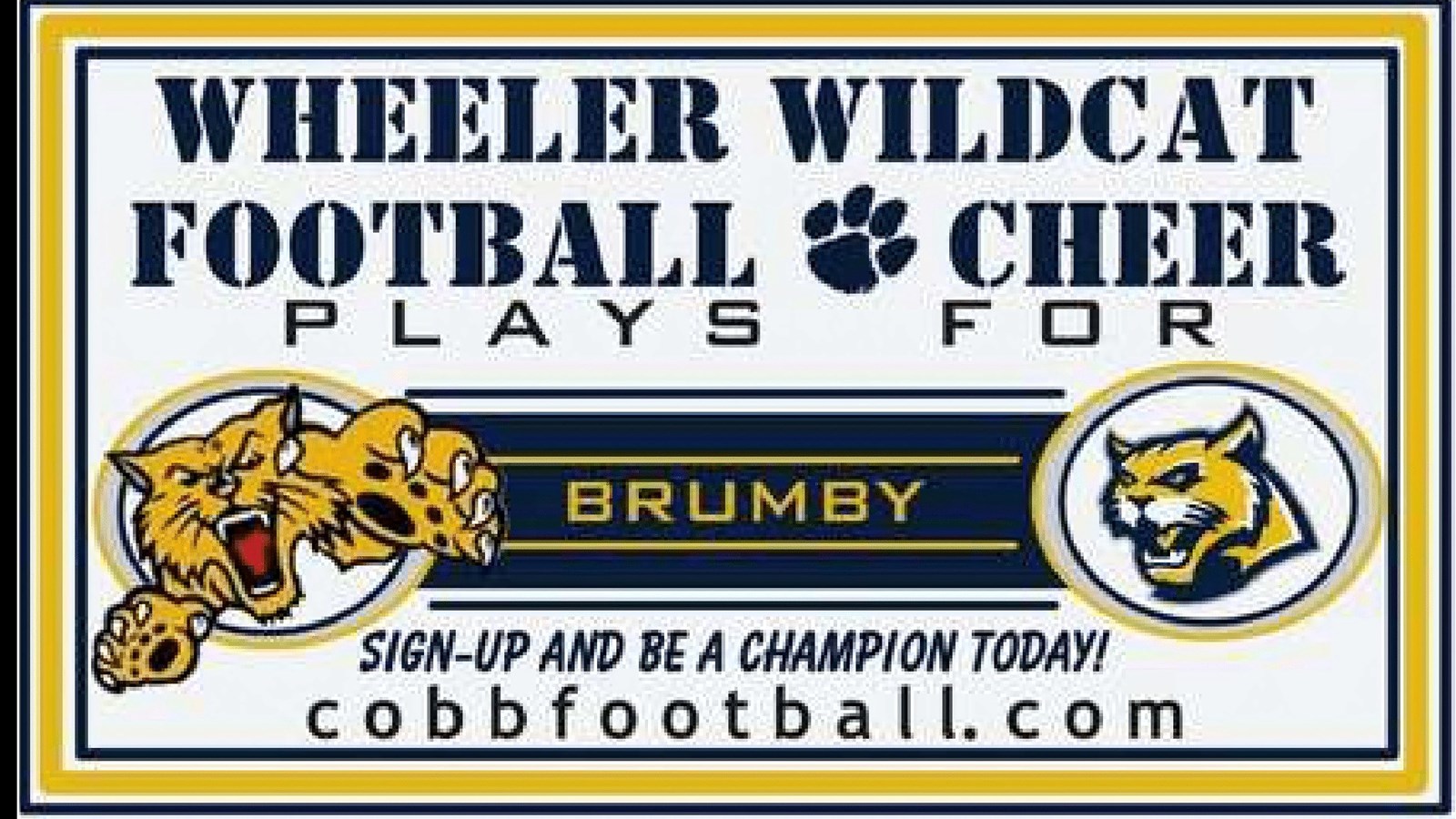Wheeler Football Poster